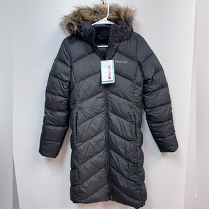 NWT Women’s Marmot Montreaux Long Black Puffer Jacket